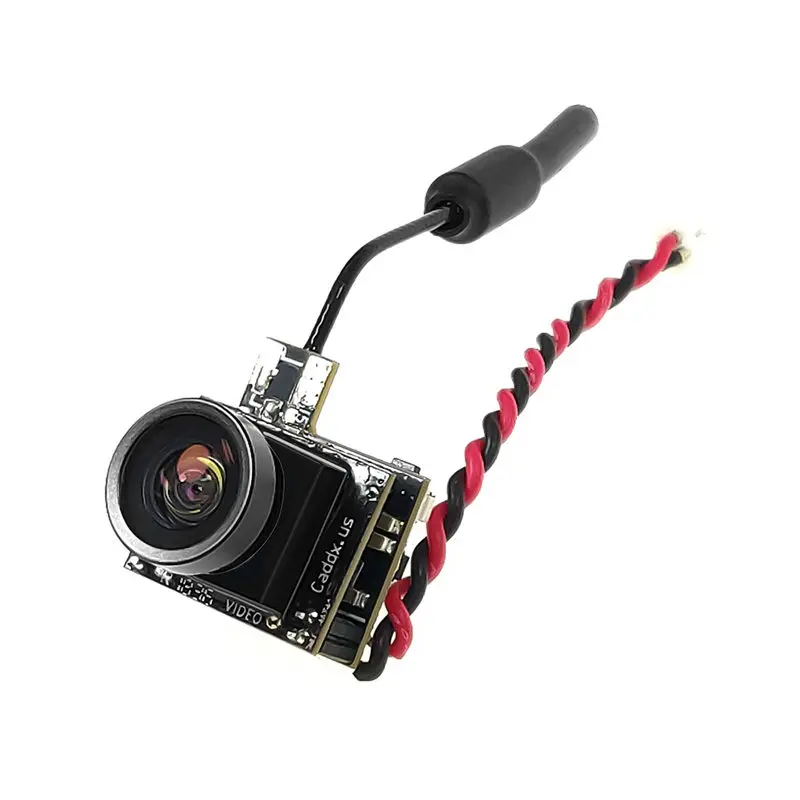 

800TVL 4:3 FPV Mini Camera 5.8G 48CH 25mW CMOS 170 Degree AIO LED Light Caddx Beetel V1 FPV Camera For RC Models