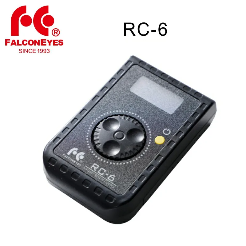 

Falcon Eyes RC-6 Portable Remote Control Rotary Control for LED Photo Video Light RX-12TD RX-18TD & SO-28TD/48TD/68TD Soft Light