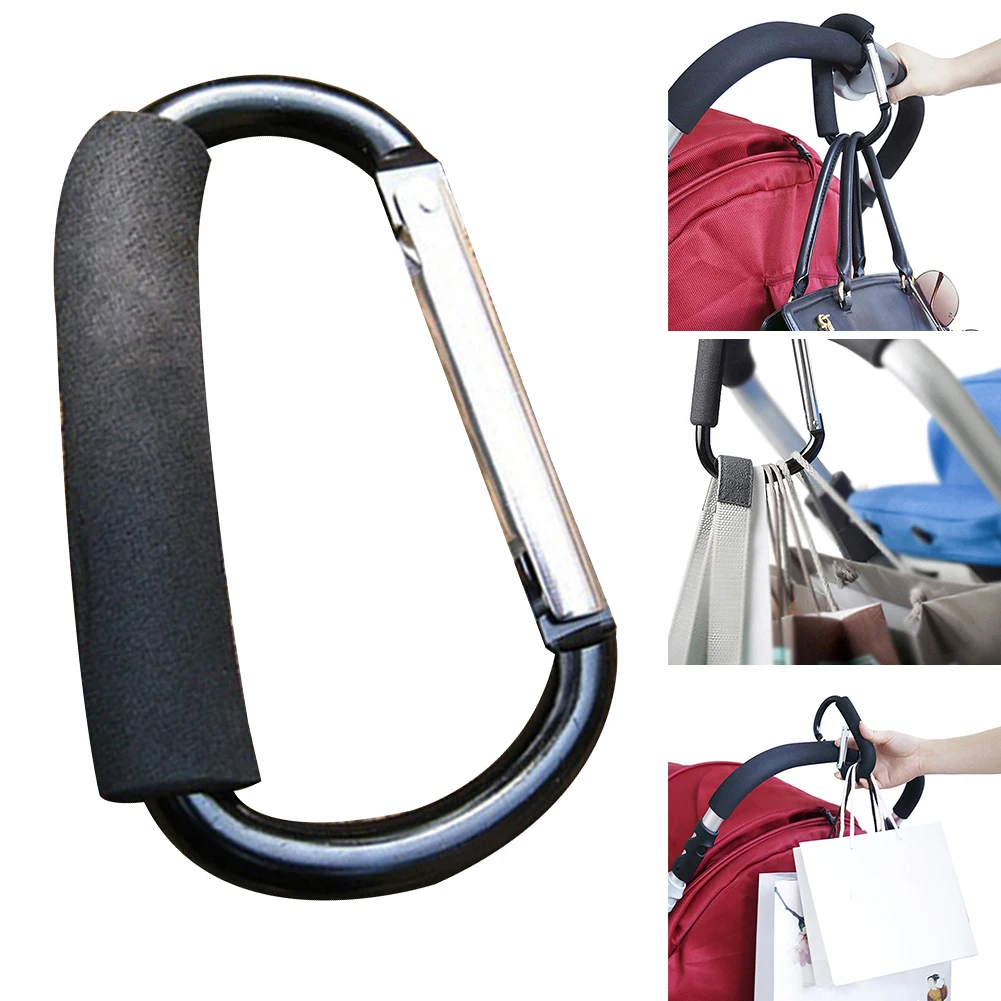 Детская коляска крючок для покупок крючок для коляски петли подвесные уличное спортивное снаряжение металлический карабин d-образный крючок аксессуары