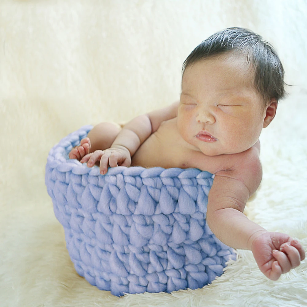 

Handcraft Acrylic mini basket 8 colors Available Newborn Photography Props