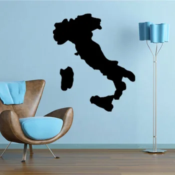 

Italy Map Skyline - Famous Landmarks Removable Wall Decor Decal Sticker