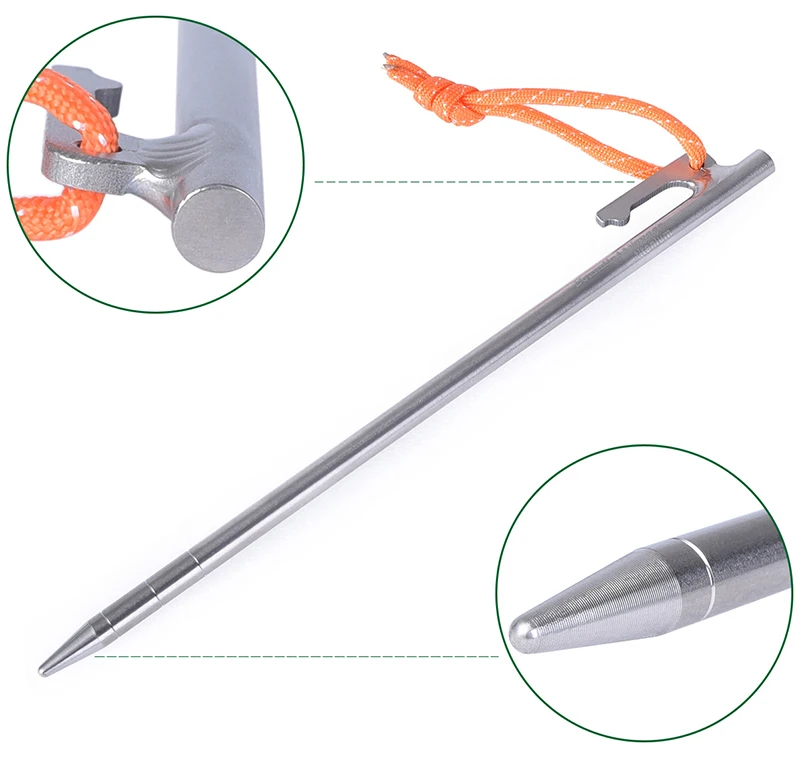 Безграничный Вояж из титана для палатки гвозди легкий кемпинговый аксессуар для палатки колышки сверхлегкие палатки 20 24 30 см
