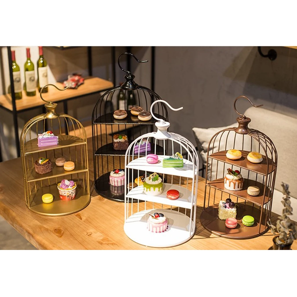 Wedding Party Dessert Stands-Cupcake Display Stand (3 Tier Bird Cage)