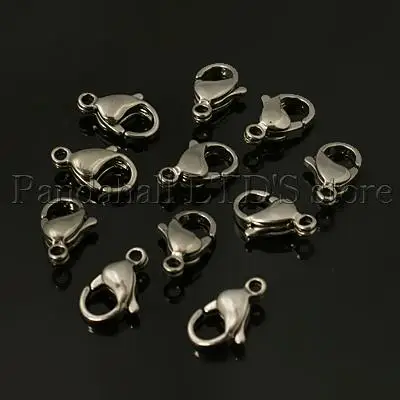 

304 Stainless Steel Lobster Claw Clasps, Stainless Steel Color, 10x6x3mm