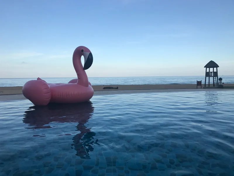 150 flamingo float