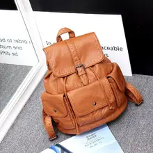 Женщины Рюкзак Высокое Качество PU Кожа Mochila Эсколар Школьные Сумки Для Подростков Девочек Топ-ручка Рюкзаки