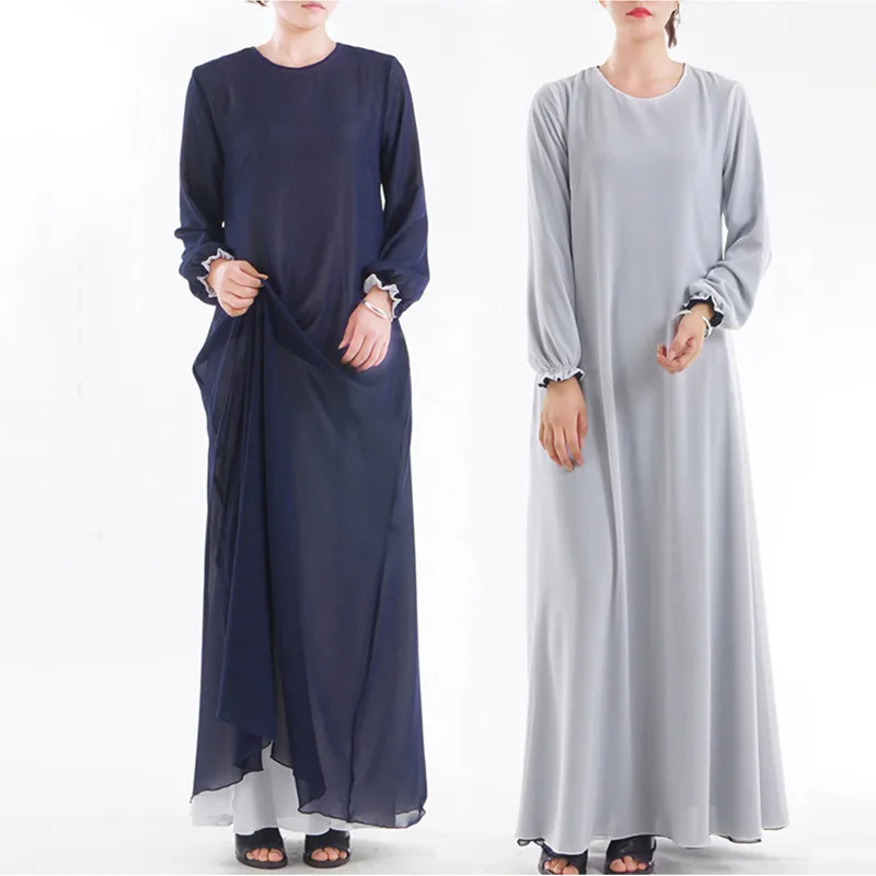 

2019 Double Sided Wear Abaya Muslim Hijab Dress Turkish Islamic Clothing Robe Dubai Caftan Abayas For Women Bangladesh Kaftan