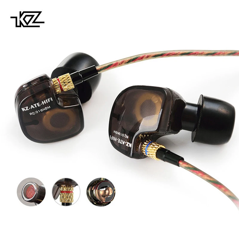 

KZ ATES ATE ATR HD9 In-Ear Earphone Subwoofer Stereo Sport Headset Noise Cancelling HIFI Running Sport Headphone with Microphone