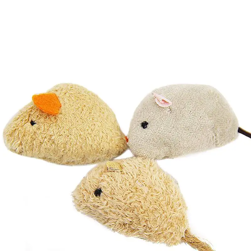 

3pcs/set Pet Cat Kitten Dog Playing Toy False Mouse Rat Squeak Noise Sound Cats Feeding Animals