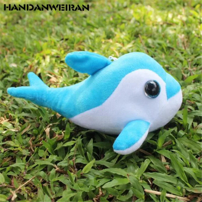 

1PCS Mini Colored Dolphin Plush Toys Small Pendant Korean Cute Animals Stuffed Toy For Kids Activities Gift 18CM HANDANWEIRAN