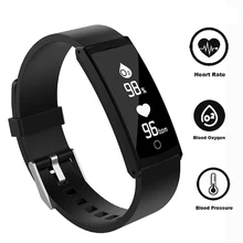 S6+ Smart Wristband IP68 Waterproof Sport Bracelet Blood Pressure Support SMS Facebook Twitter 0.96 Inch OLED Fitness Tracker