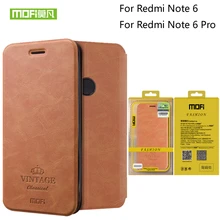 Mofi для Xiaomi Redmi Note 6 Чехол для глобальной версии флип-Книга Стиль подставка для Xiaomi Redmi Note 6 Pro hongmi note6 чехол s