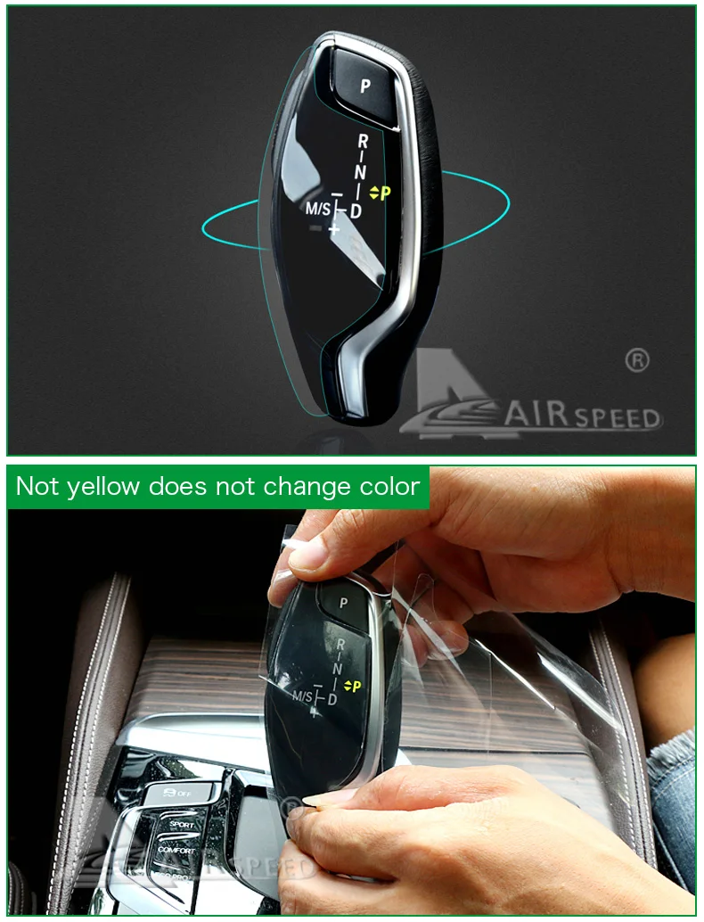  Car Gear Shift Knob Protective Film for BMW 5 Series G30 Scratch Resistant Coating Car Interior Accessories (3)