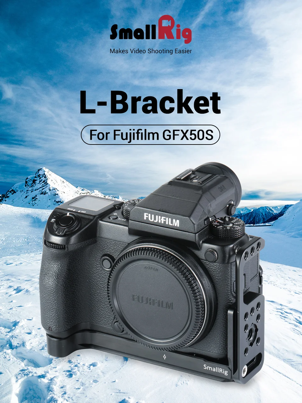 SmallRig L кронштейн пластина для Fujifilm GFX50S быстросъемный штатив для съемки Arca Стиль боковая пластина и базовая пластина комплект-2311
