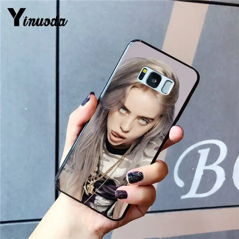Yinuoda Billie Eilish Hot Music Singer Star Black Phone Case for Samsung Galaxy S9 plus S7 edge S6 edge plus S5 S8 plus case Yinuoda Billie Eilish Hot Music Singer Star Black Phone Case for Samsung Galaxy S9 plus S7 edge S6 edge plus S5 S8 plus case