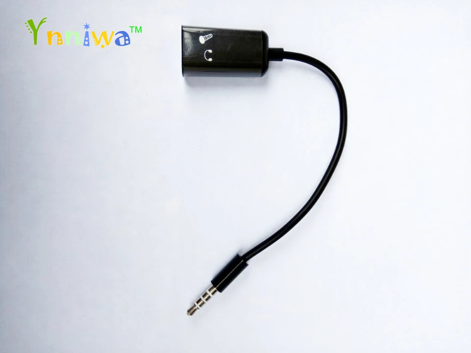 100pcs black 3 5mm Jack Male to Female Headphone Stereo Earphone Audio Splitter to Micrphone Adapter Cable For Phone 6 5S 4S