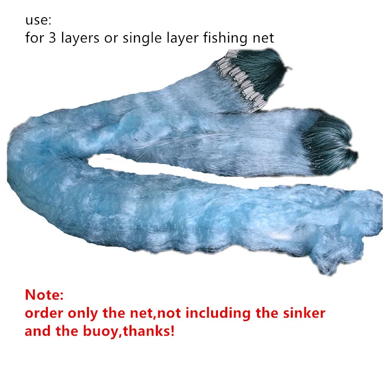 Мягкая полуфабрикатная рыболовная сеть, наружная Рыболовная Ловушка, сеть инструментов для 3 или однослойной рыболовной сети из нейлона