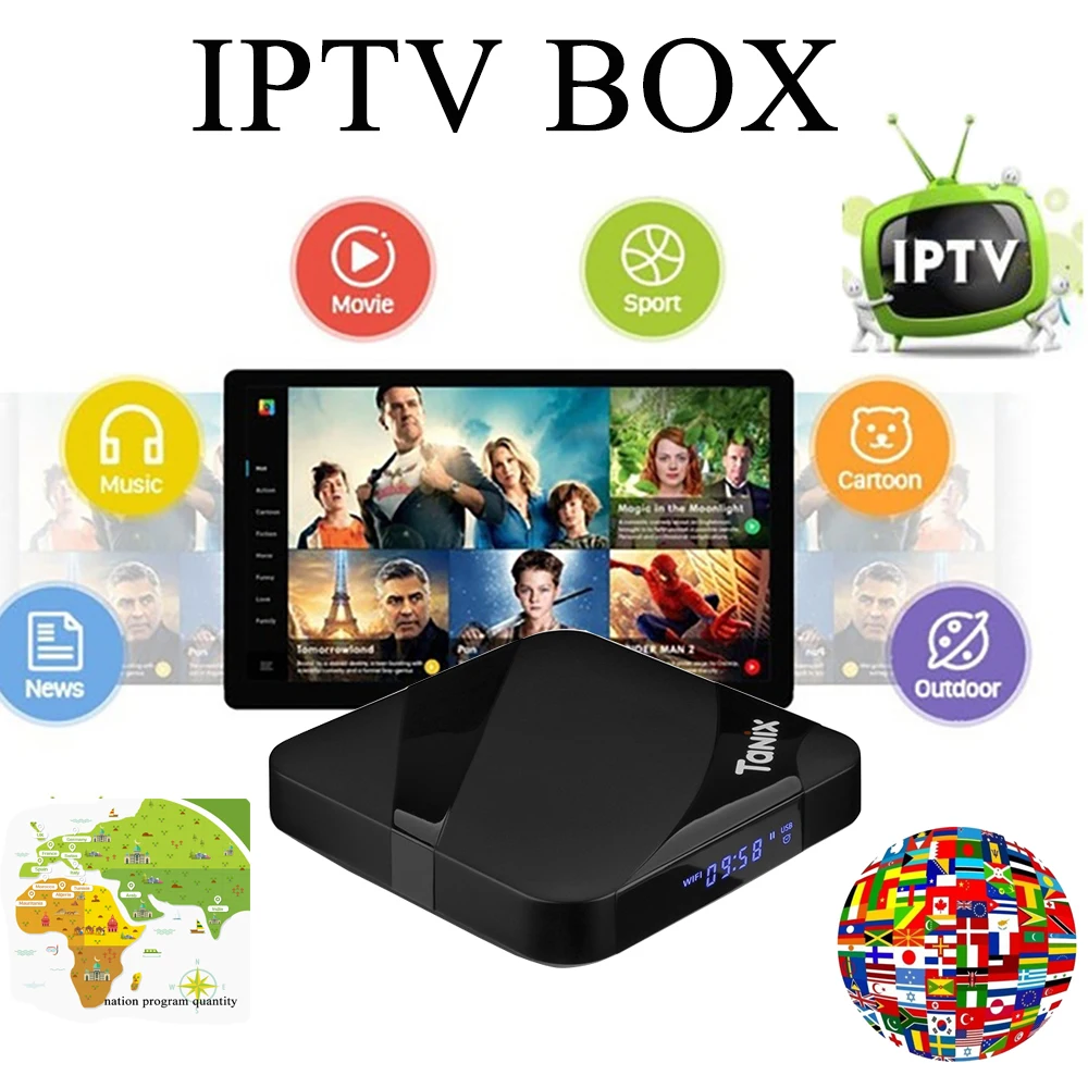 Tx3 max Android 7,1 tv приставка арабский IPTV italia Франция Португалия Испания арабский подписки жизни media playey 4 K VOD