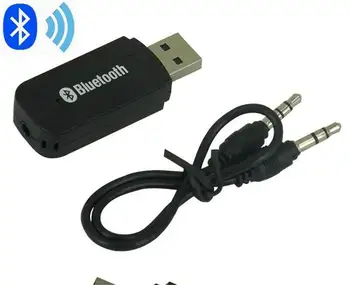 

500set/lot USB Wireless Bluetooth 3.5mm Music Audio Car Handsfree Receiver Adapter