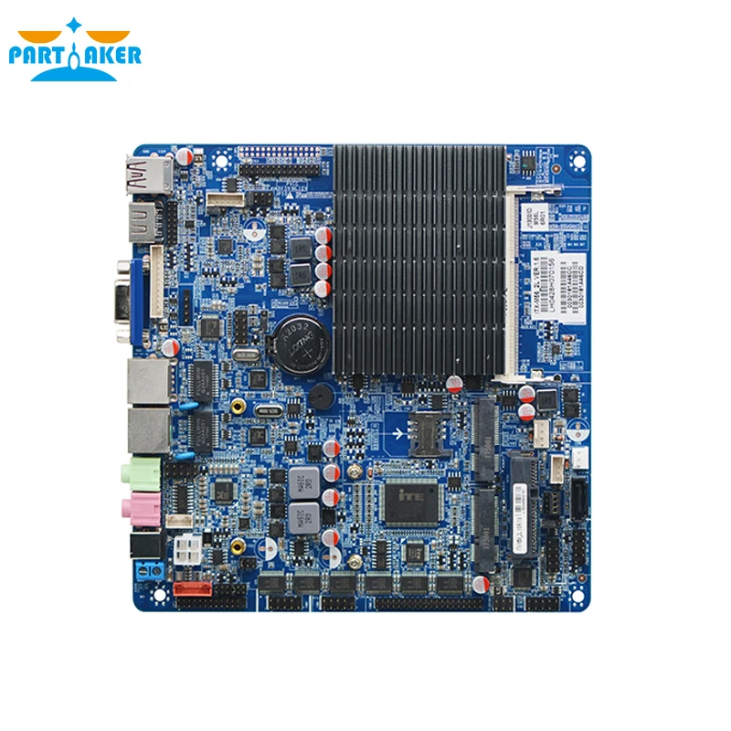 Тонкая материнская плата itx Intel celeron J1900 четырехъядерная тонкая двойная