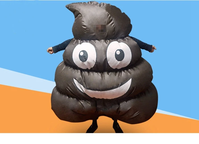 

New Design Halloween Costume Inflatable Shit Stool Feces Cosplay Funny Fancy Dress Blow Up Suits