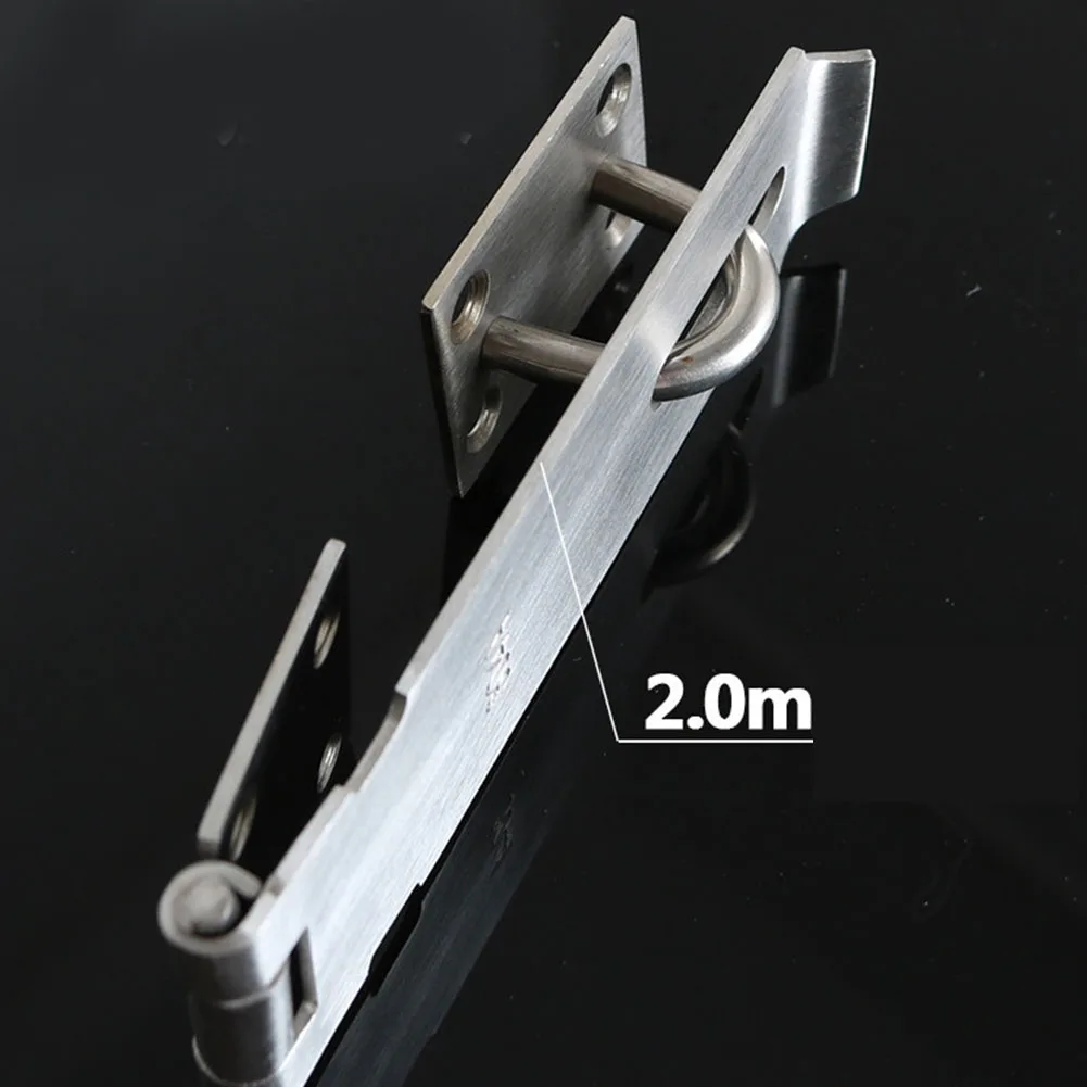 Padlock Clasp Gate Anti Theft Hasp Staple Stainless Steel Cabinet