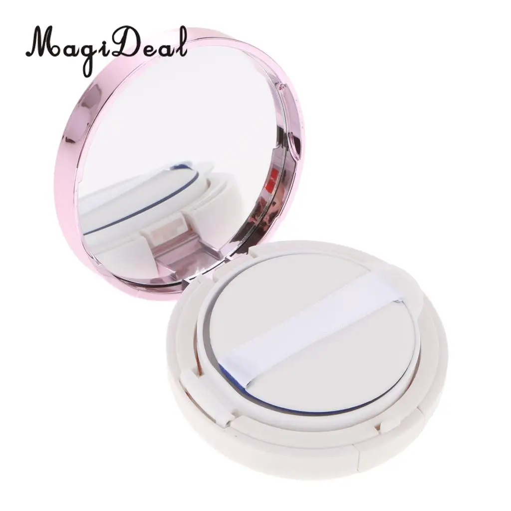 Empty Portable Air Cushion Puff Container Dressing Case Powder Puff Box With Sponge Mirror for BB CC Liquid Foundation Cream