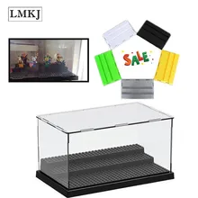 3 Steps Display Case/Box Dustproof ShowCaseBase Compatible for Legoingly Building Blocks Brick Acrylic Plastic Display Box Case