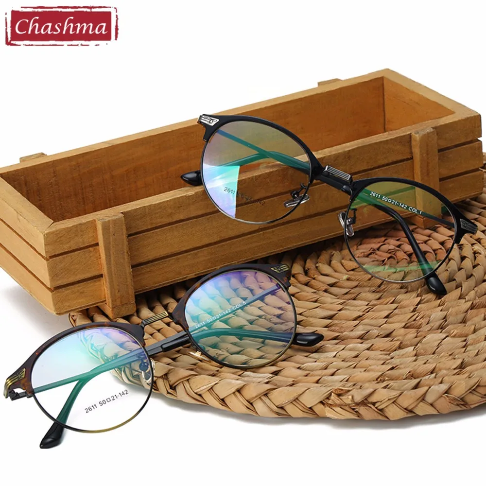 2017 Новые Очки Чашма Бренд Старинные Круглый Ретро Кадр Оптического Стекла