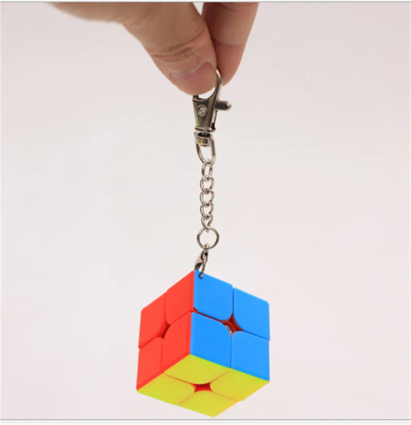Мини интересной формы Волшебные куб милый 2x2x2 3x3x3 плюща брелок в виде хлеба кубар-Рубик на скорость мини magico Cubo брелок аксессуар куб - Цвет: 22