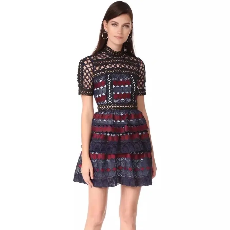 

Autumn outfit new star in same case grain lace dress layered dress