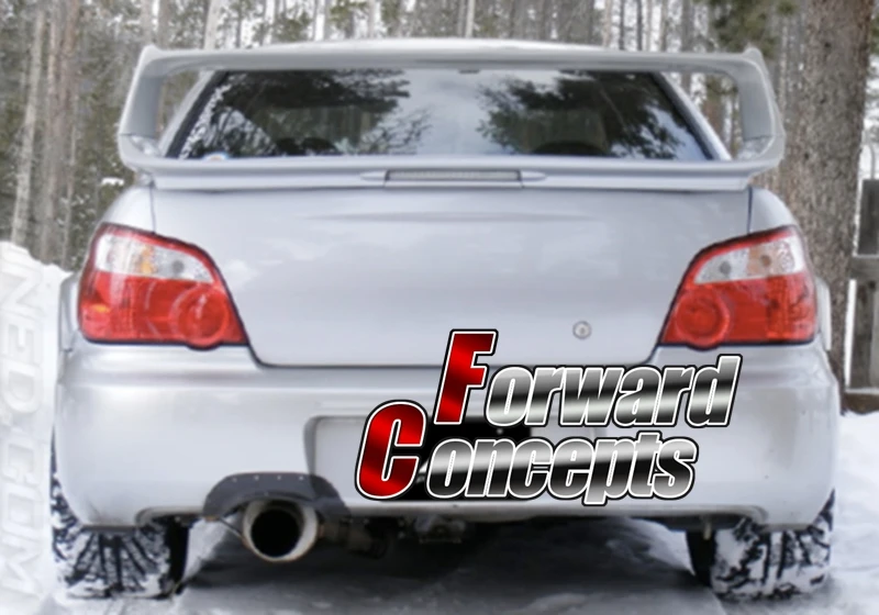 FOR Carbon Fibre Rear Exhaust Shroud 04-07 Impreza WRX STi