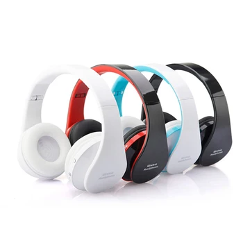 

Wireless plus Wired Headsets Setero Bluetooth Headphone Surround Sound Headphones Built-in Microphone Earmuffs