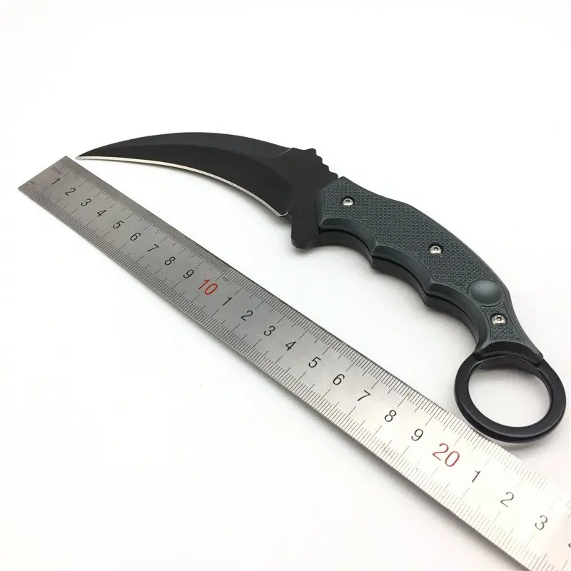 Нержавеющая сталь Тактический Karambit hawbill Ножи, выживания обороны коготь фиксированной Ножи для наружного Охота Кемпинг Пеший Туризм Инструменты