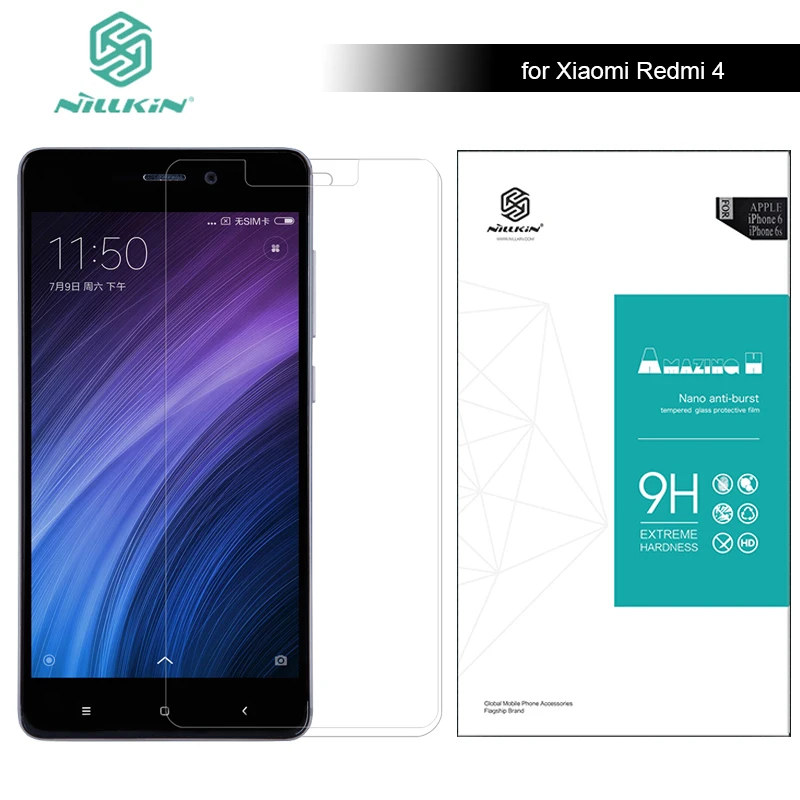 Xiaomi Redmi 4 Nilkin Tempered Glass Screen Protector for Xiaomi Redmi 4 Pro 5.0\