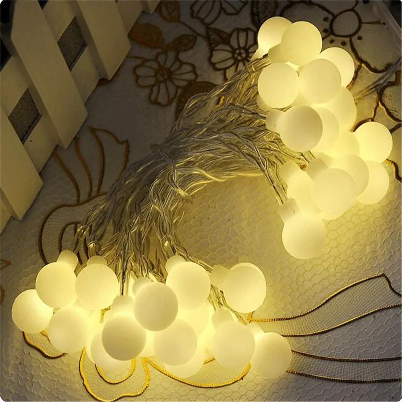 Гирлянда светодиодная с шариками вишни 220 В 4 м 20 светодиодов|fairy lights|string fairy lightsled