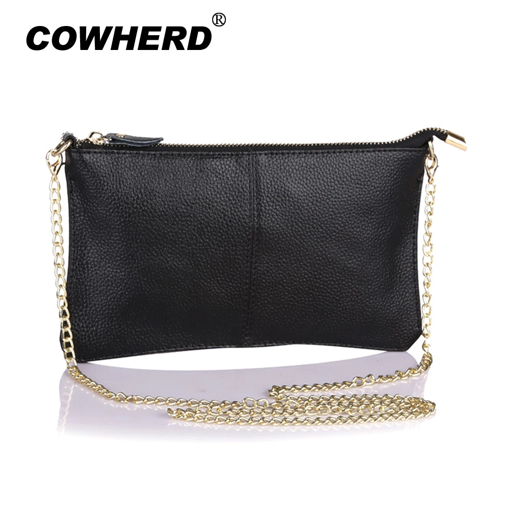 2018 Popular Fashion Clutch Wristlet Evening Bag Genuine Leather Women Purse Shoulder Bag with ...