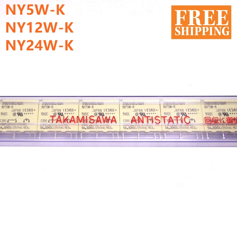 10 шт. takamisawa реле NY5W-K NY12W-K NY24W-K 5V 12V 24V DC абсолютно и реле