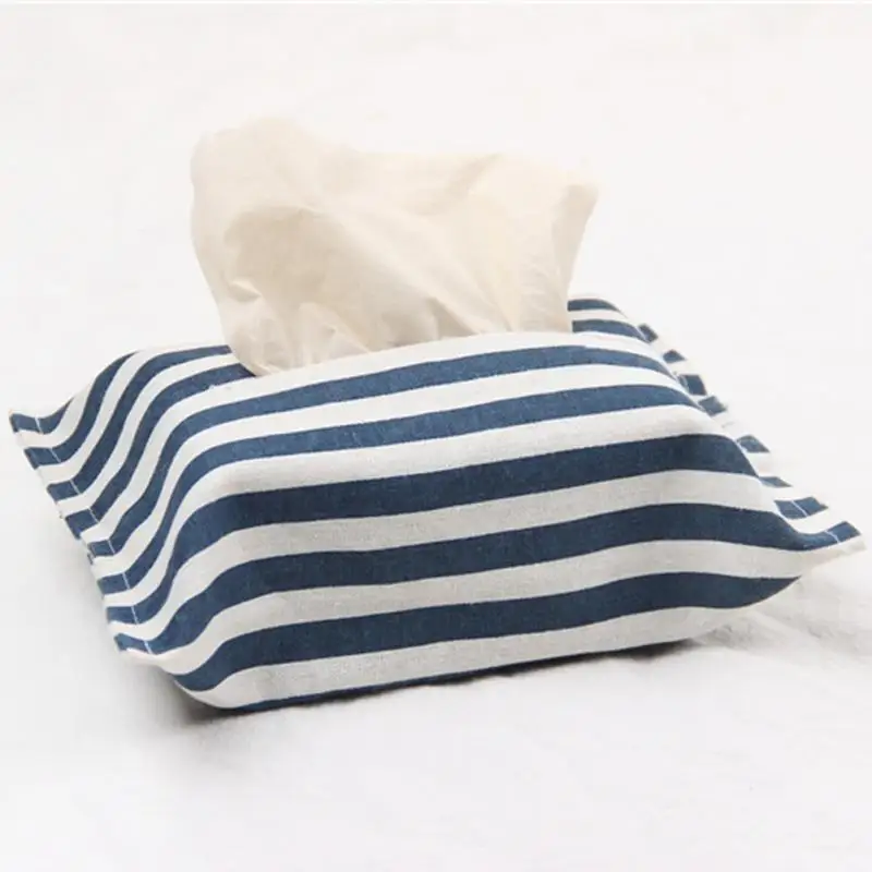 

Cloth Container Linen Tissue Box Home Kitchen Living Room Paper Cover Bag Napkin Holder Tissue Boxes