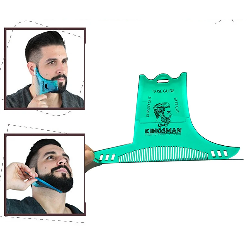 

New Beard Shaping Styling Template Beard Comb Men Shaving Tools ABS Comb for Hair Beard Trim Template Combs
