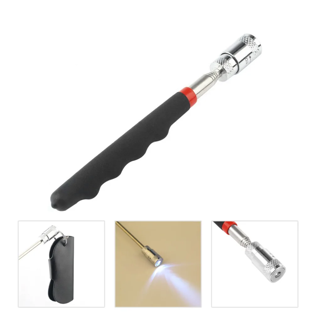 

LED Magnetic Telescopic Pick Up Tool Neodymium Imanes Mini Led Pick Up Magnet for Picking Nuts Bolts Metal Screw Screwdriver Hot
