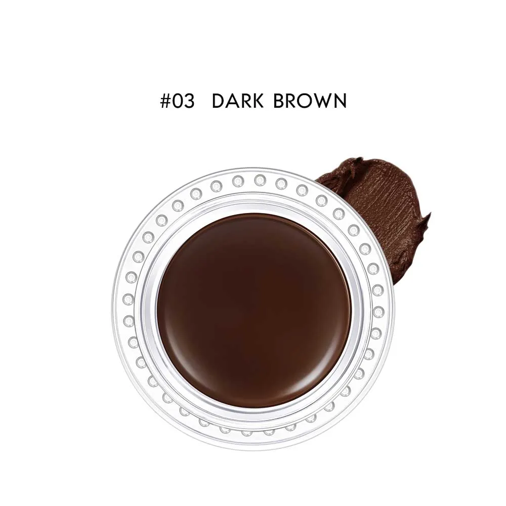BANXEER, для бровей, водостойкий, стойкий, для бровей, макияж, коричневый, 4 цвета, крем для бровей с кистью, для бровей, макияж, косметика - Цвет: Dark Brow
