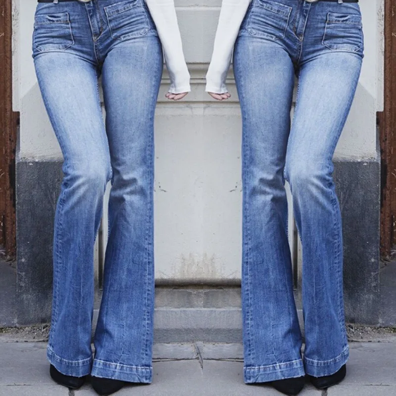 Lguc.H Vintage Flare Jeans Women High Waist Wide Leg Jeans