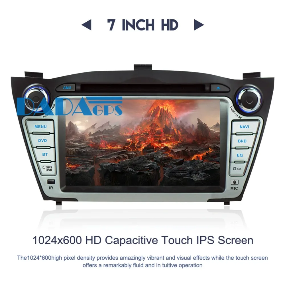 Perfect Android 8.0 7.1 Car Radio DVD Player GPS Navigation For Hyundai IX35 Tucson 2009-2015 Android Car Stereo Multimedia Audio Video 2