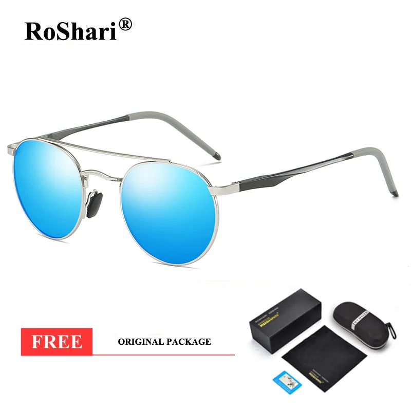 

Vintage Steampunk polarized sunglasses women men Aluminum magnesium Round Sun glasses for women oculos de sol feminino A77