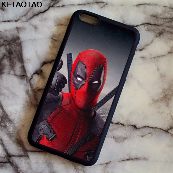 KETAOTAO Marvel Hero Deadpool чехлы для телефонов iPhone 4S 5C 5S 6 6S 7 8 Plus XR XS Max XCase Мягкий ТПУ