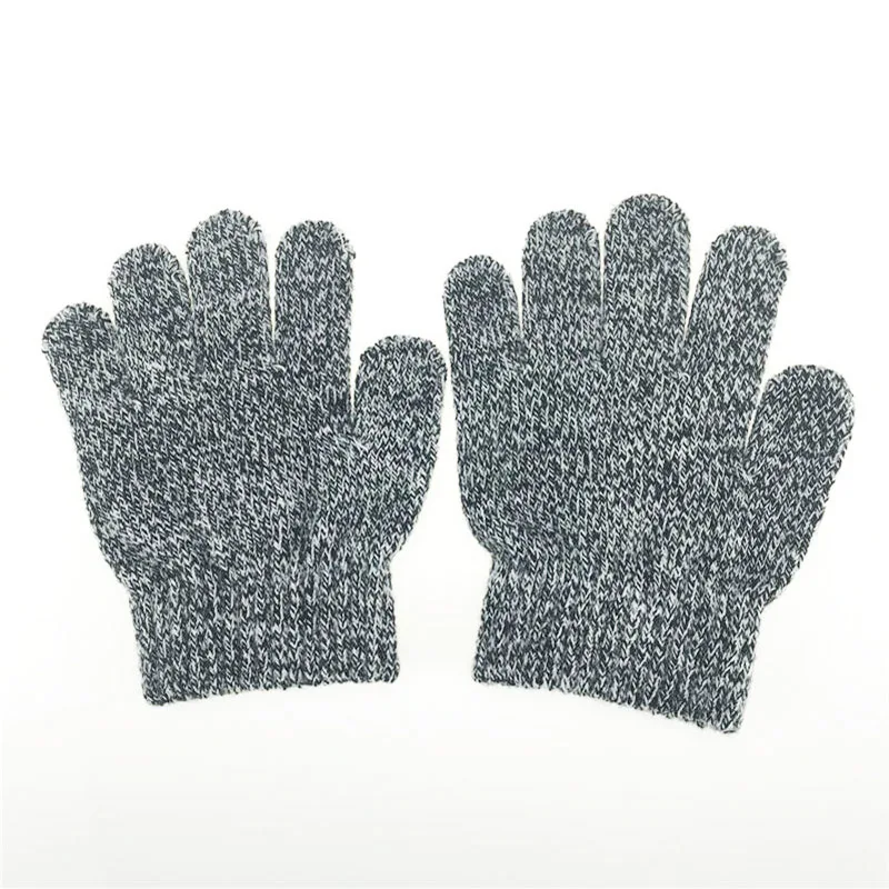 Новое поступление, зимние вязаные перчатки для маленьких мальчиков и девочек, теплые рукавицы с веревкой, перчатки для детей ясельного возраста - Цвет: as picture