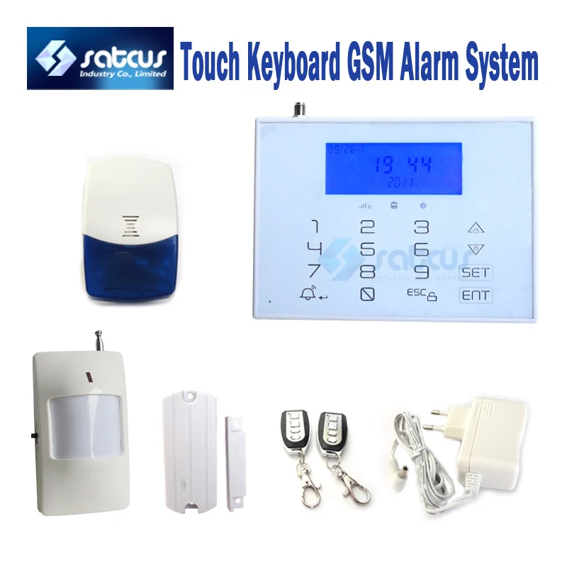 

NEW Luxury Touch Keyboard GSM Wireless Burglar Auto Dial Security Alarm System LCD Display 31 Zones SG-306