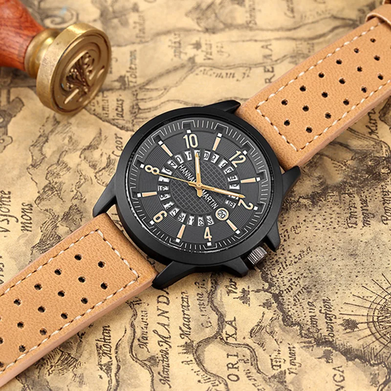 Relogios 2018 Watches Men Top Luxury Brand Fashion Creative Quartz Men Wrist Watch Leather Casual Waterproof Calendar Clock Male