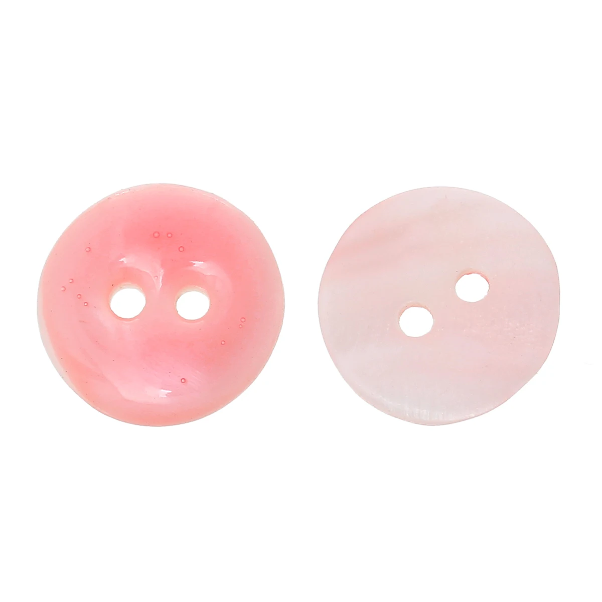 

Shell Sewing Button Scrapbooking Round Pink 2 Holes 15mm( 5/8")Dia,3 PCs new